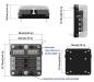 Preview: Sicherungsverteiler mit Minusverteiler und LEDs, 6 Sicherungen