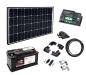 Preview: Solar Komplettanlage 100Wp - Mobile Solar Power- "black tiger 100"