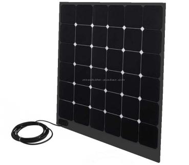 Solarpanel 125Wp Power Panel Flex, ultraflexibel, Quadrat schwarz