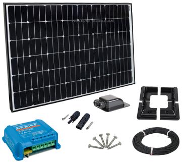 Solar complete system 180Wp - Mobile Solar Basic- "black tiger 180"