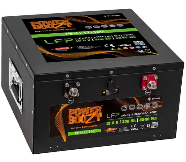 Batterie 300Ah 12V Lithium Powerboozt mit Bluetooth